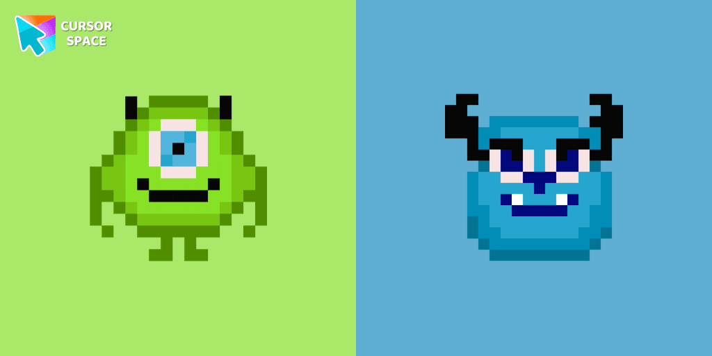 Monsters Pixel cursor